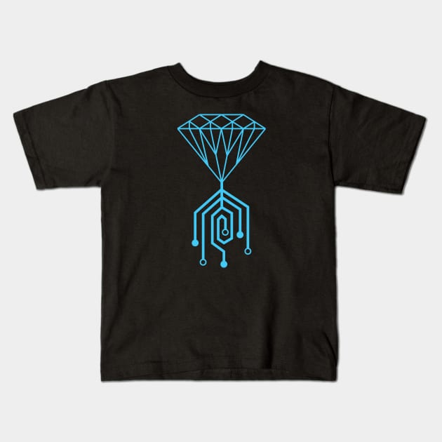 crystalmodule Kids T-Shirt by colorfull_wheel